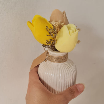 Tulipanes - Florero | Velas aromáticas | decora tu baño