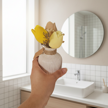 Tulipanes - Florero | Velas aromáticas | decora tu baño