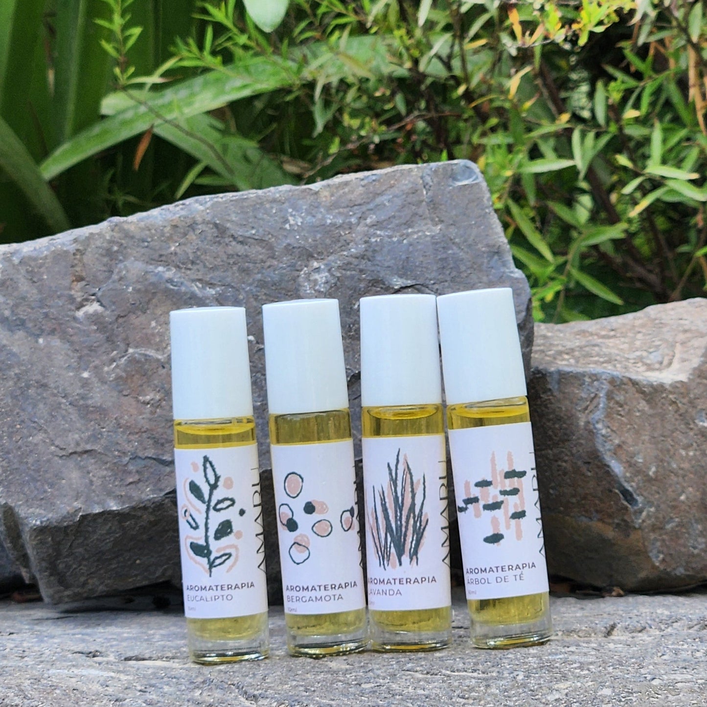 Kit aromaterapias en roll on | 4 variedades |Cuidado completo