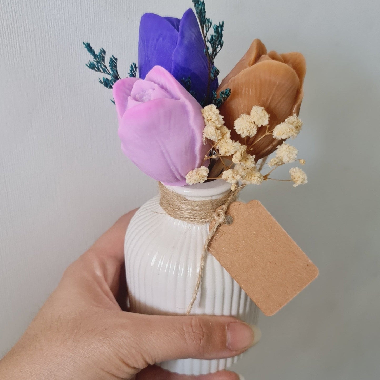 Tulipanes - Florero | Velas aromáticas | decora tu baño