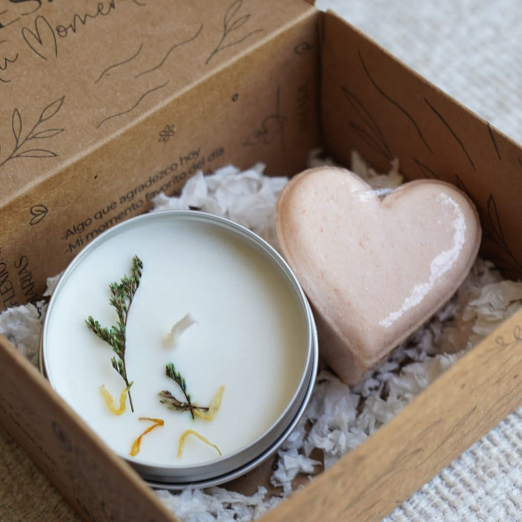 Ritual Reencuentro | Vela aromática + bomba tina | Aromas para momentos de pausa