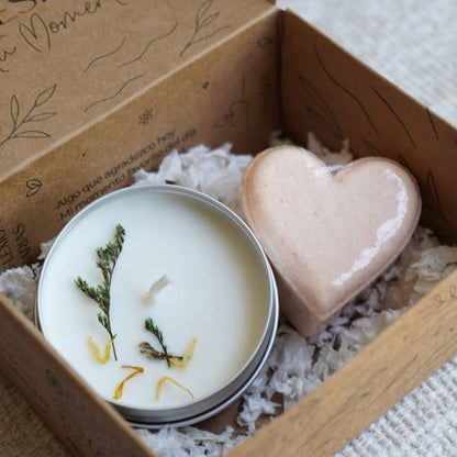 Ritual Reencuentro | Vela aromática + bomba tina | Aromas para momentos de pausa