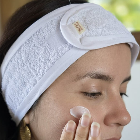 Cintillo de algodón | Protege tu cabello en tu rutina skincare