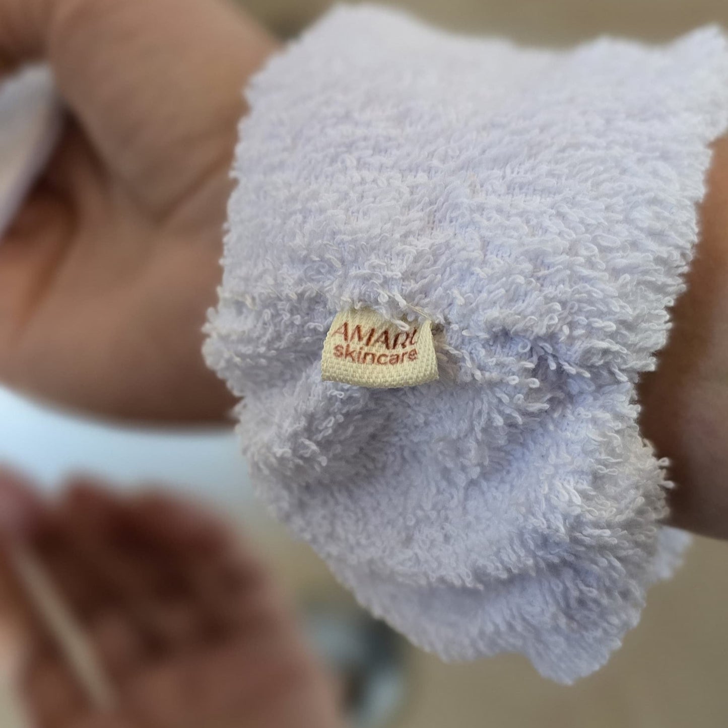 Muñequeras skincare de algodón | Olvídate del caos