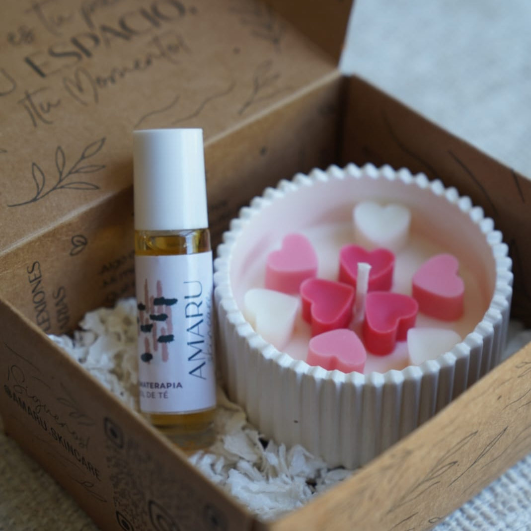 Kit Conquista | Aromas que enamoran | Vela y aromaterapia