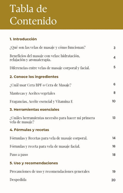 Ebook Velas de Masaje