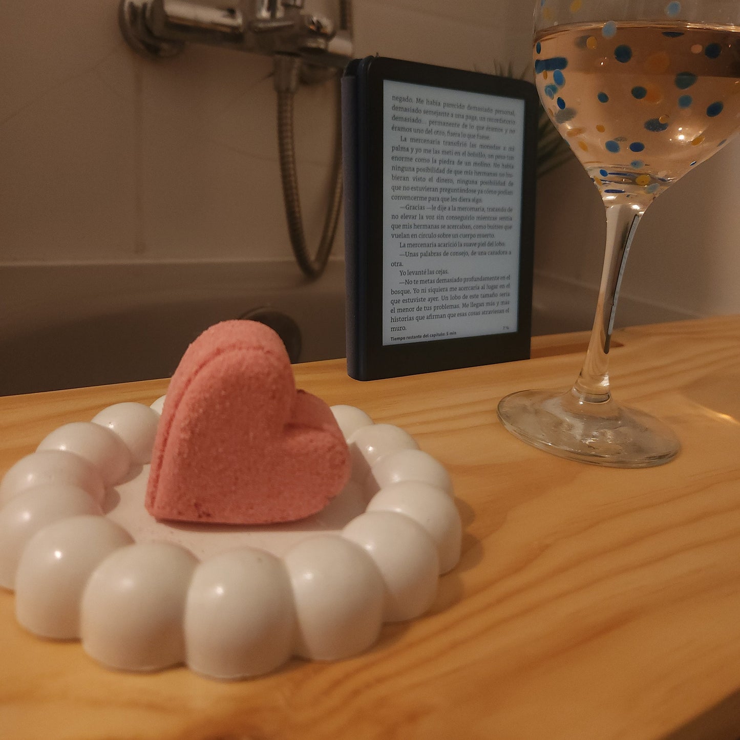 Bomba de tina rosa | Para un baño de paz