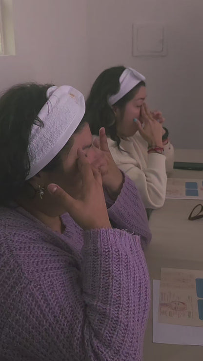 Taller yoga facial y vela de masaje