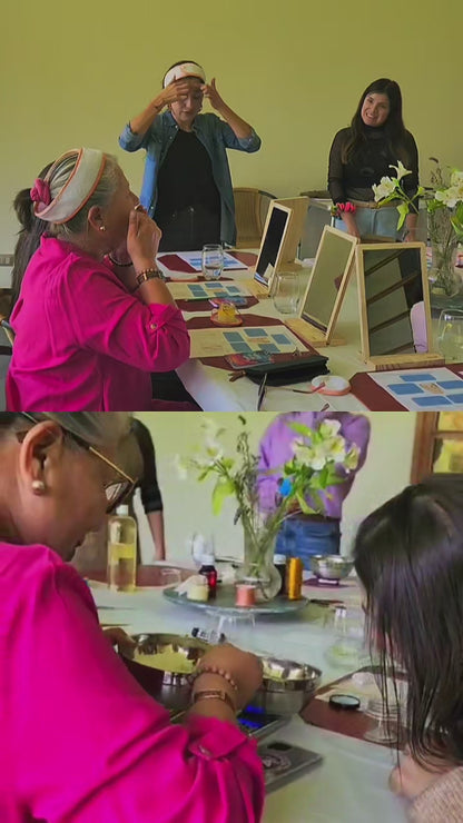 Taller yoga facial y vela de masaje