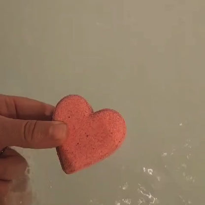 Bomba efervescente de tina | Aroma rosa | Para un baño de paz
