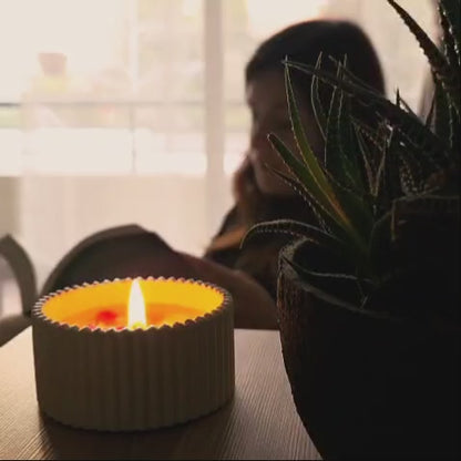 Velas Margaritas | Aromas naranja o verbena | 60 grs