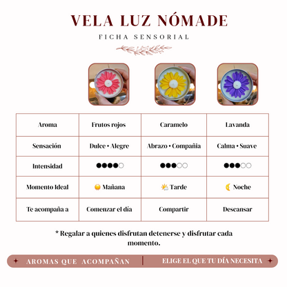 Vela Luz nómade | Complementa tu Ritual| 35 grs