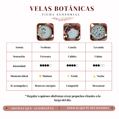 Vela Botánica | Luz Nómade | 40 grs
