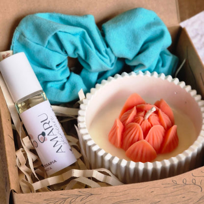 Ritual Enfoque | Aromaterapia + scrunchie + vela