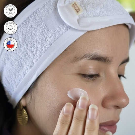 Cintillo de algodón | Protege tu cabello en tu rutina skincare