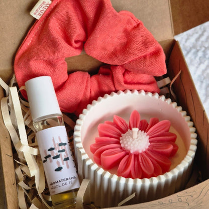 Ritual Enfoque | Aromaterapia + scrunchie + vela