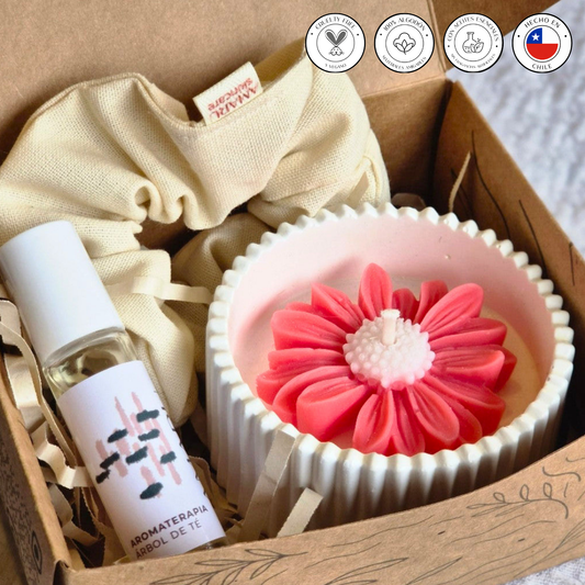 Ritual Enfoque | Aromaterapia + scrunchie + vela