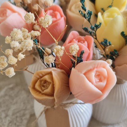 Tulipanes - Florero | Velas aromáticas | decora tu baño