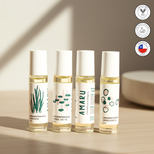 Kit aromaterapias en roll on | 4 variedades |Cuidado completo