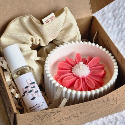 Ritual Enfoque | Aromaterapia + scrunchie + vela
