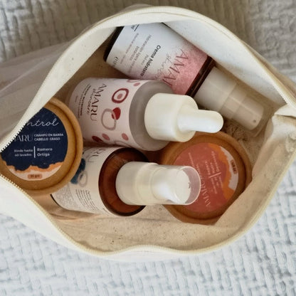 Ritual Explora| Sérum+Limpiador +Crema facial+Shampoo +Acondicionador mini +Cosmetiquero