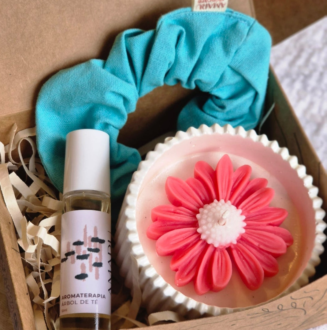 Ritual Enfoque | Aromaterapia + scrunchie + vela