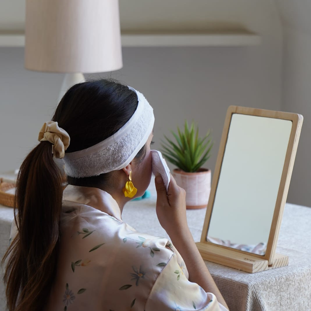 Cintillo de algodón | Protege tu cabello en tu rutina skincare