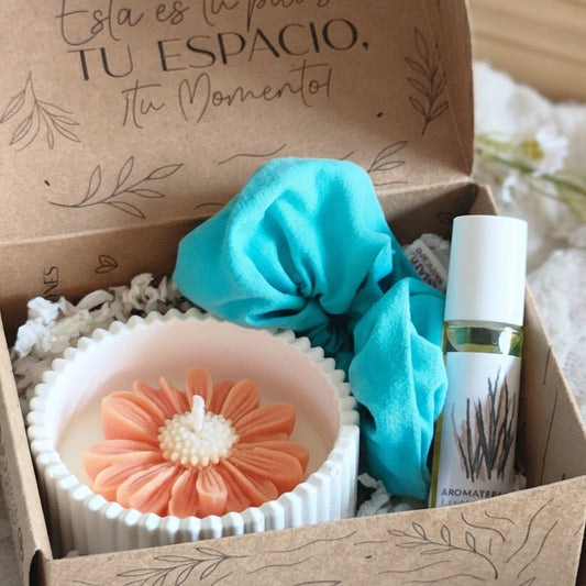 Ritual Enfoque | Aromaterapia + scrunchie + vela